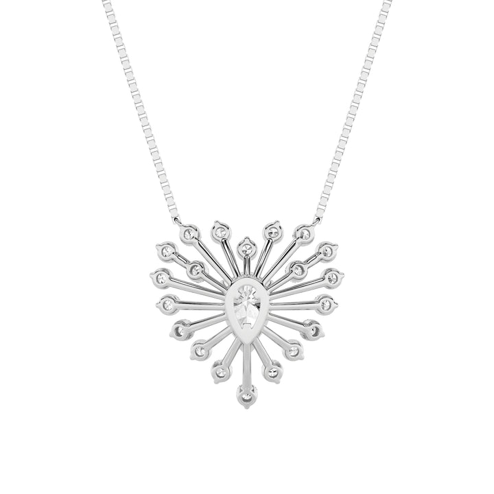 1.5CTW Pear Shaped Lab Grown Diamond (F/VS) Astralis Necklace in 14K Gold