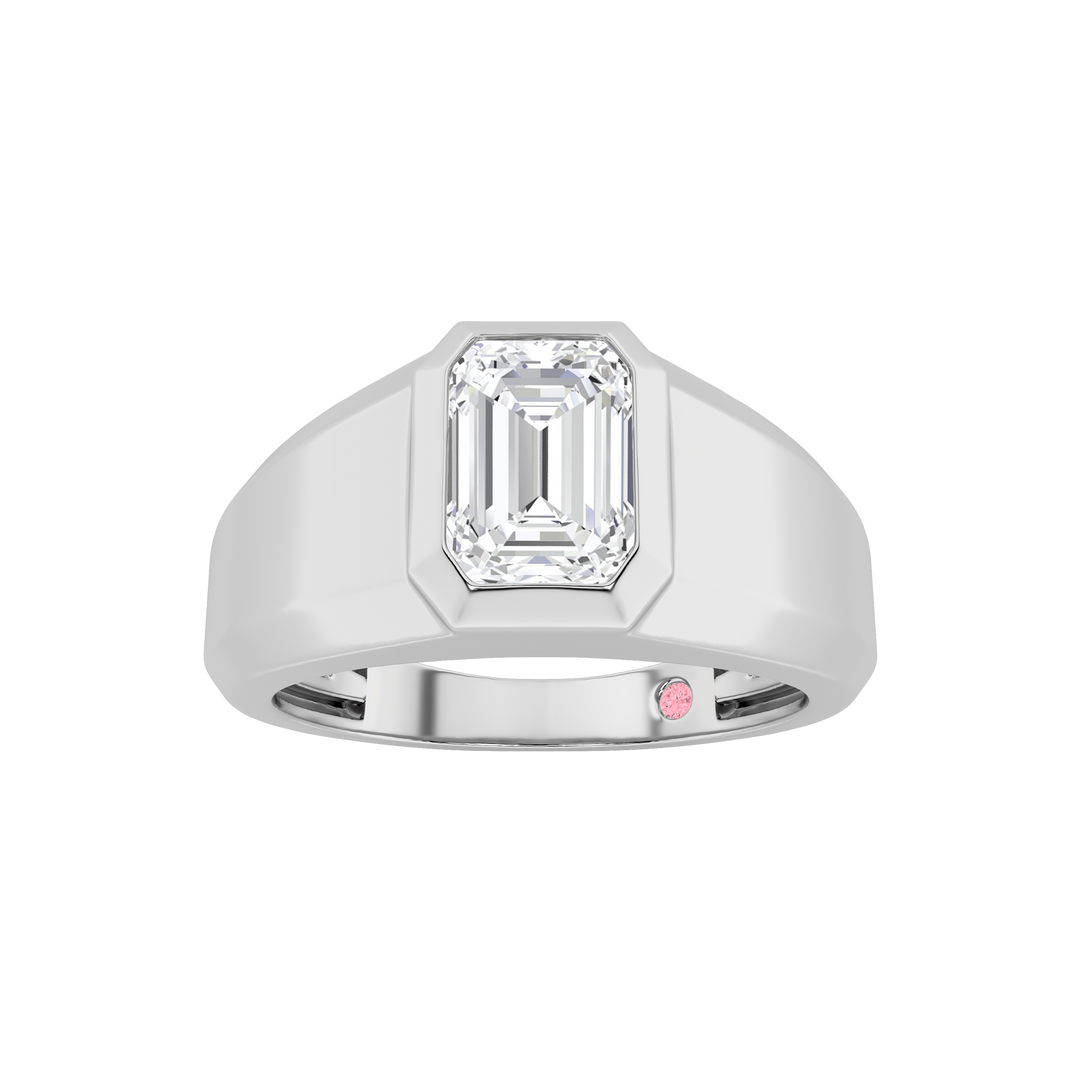 14K White Gold 2ct Lab Diamond Solitaire Ring