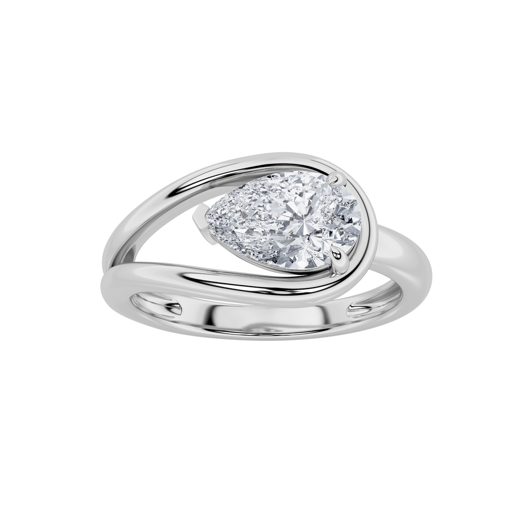 14KW 4ctw F+VS Lab Diamond PavÃ© Statement Ring