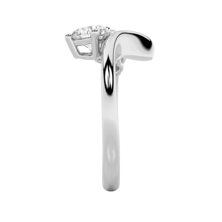 1.5CTW Round Shaped Lab Grown Diamond (F/VS) Three Stone Ring in 14K Gold