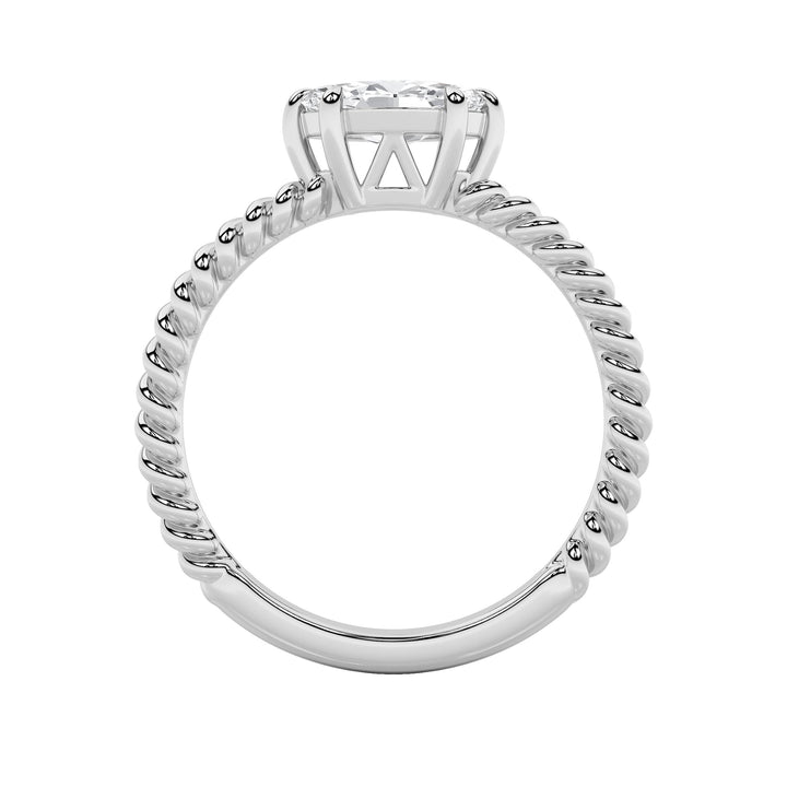 0.5CTW Marquise Shaped Lab Grown Diamond (F/VS) Petite Solitaire Engagement RING in 14K Gold