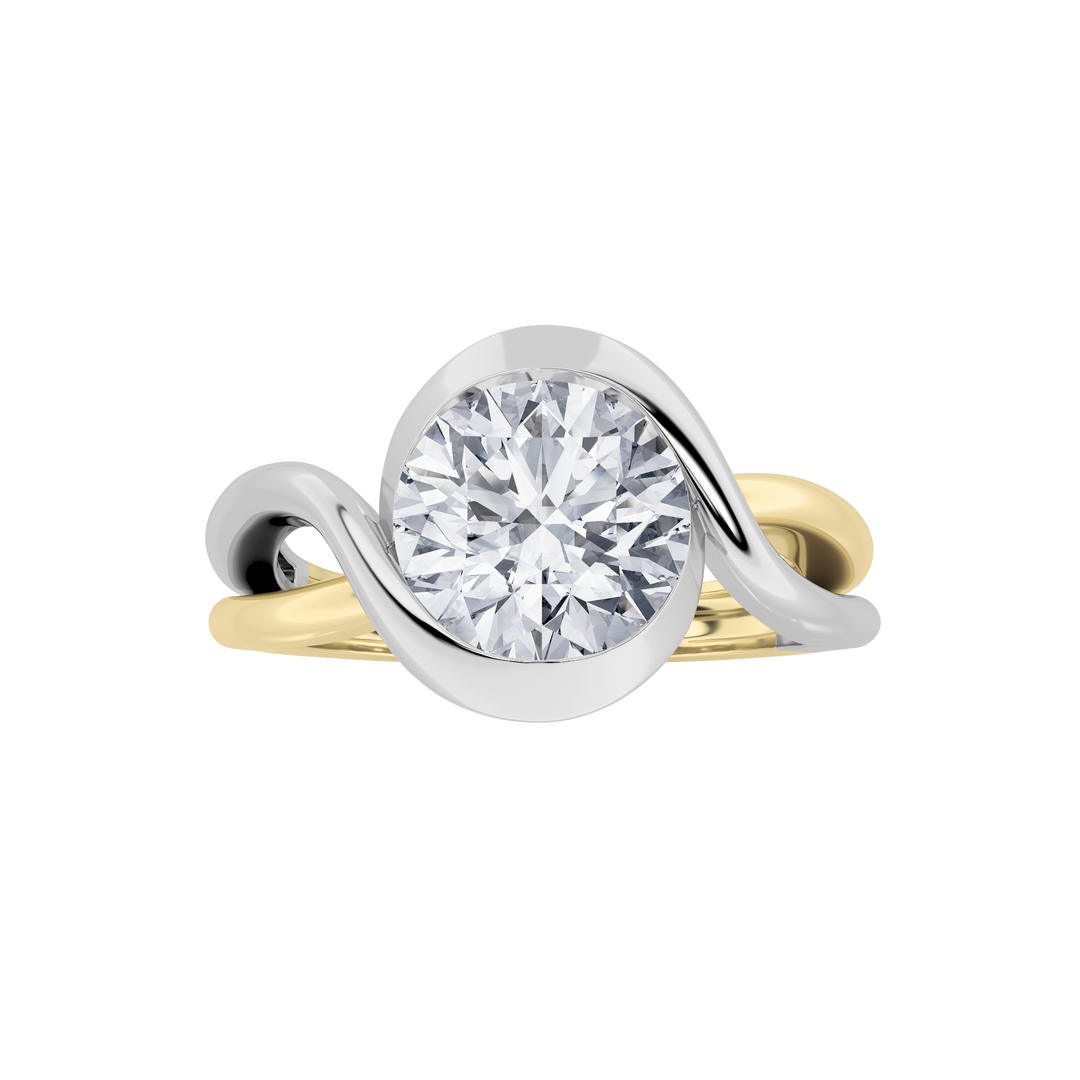 14K WY Lab Diamond Solitaire Ring 2ctw F+VS+