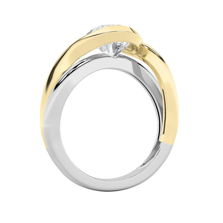 2Cttw Round Shaped Lab Grown Diamond (F/VS) Solitaire Engagement Ring in 14K Gold