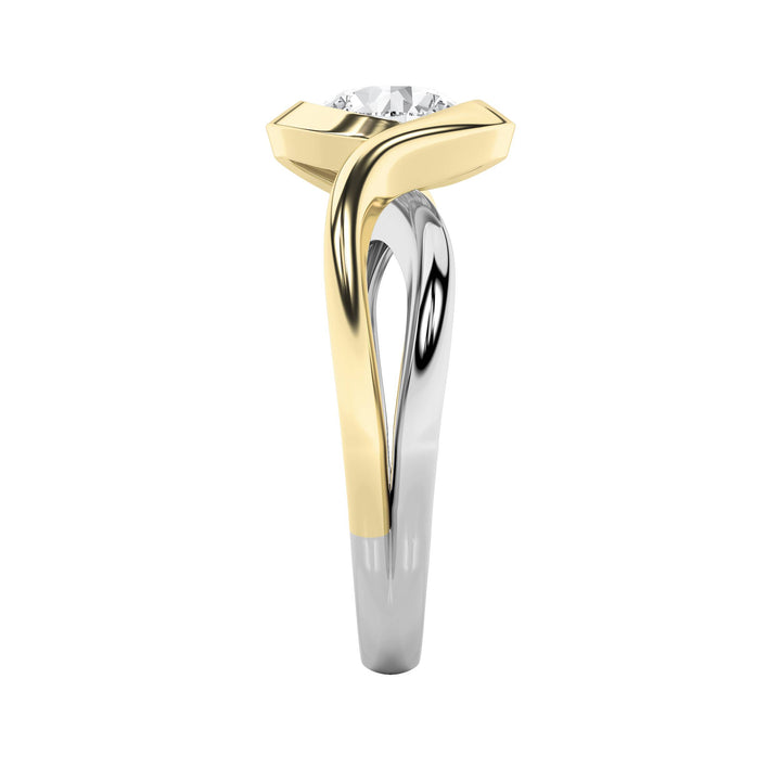 2Cttw Round Shaped Lab Grown Diamond (F/VS) Solitaire Engagement Ring in 14K Gold