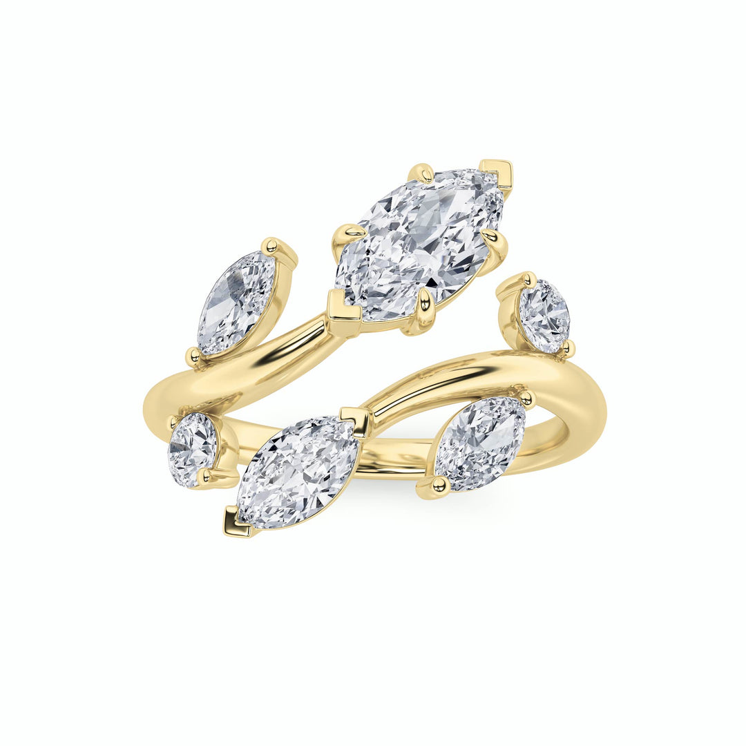 14KY 1.5ct Lab Diamond Marquise Ring Size 7