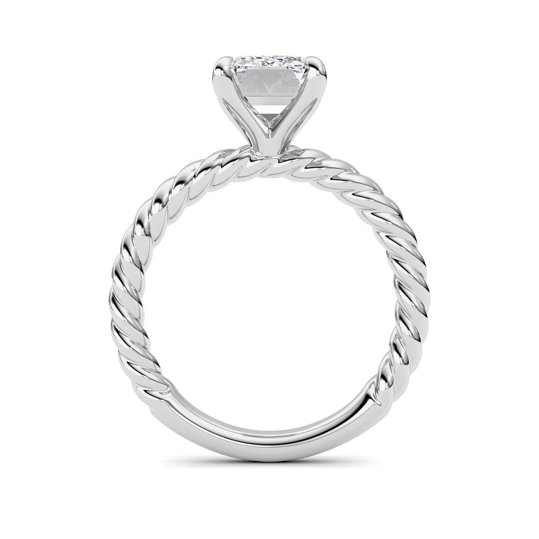 Emerald Lab Grown Diamond (F/VS ) Ring in 14K Gold