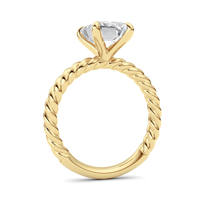Emerald Lab Grown Diamond (F/VS ) Ring in 14K Gold