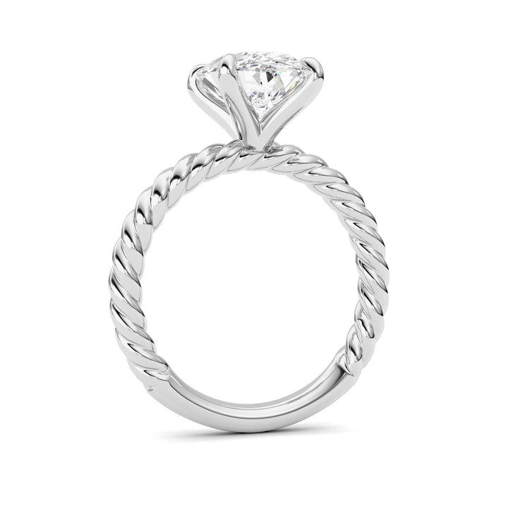 Oval Lab Grown Diamond (F/VS ) Ring in 14K Gold