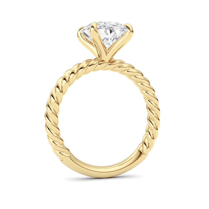 Oval Lab Grown Diamond (F/VS ) Ring in 14K Gold