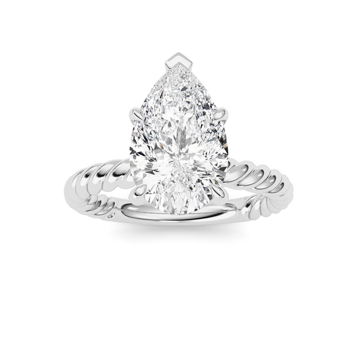 Pear Lab Grown Diamond (F/VS ) Ring in 14K Gold