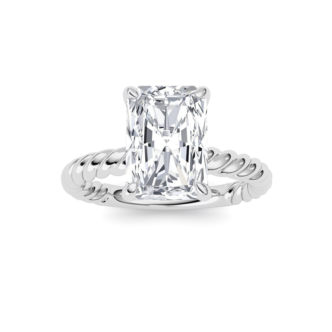 Radiant Lab Grown Diamond (F/VS ) Ring in 14K Gold
