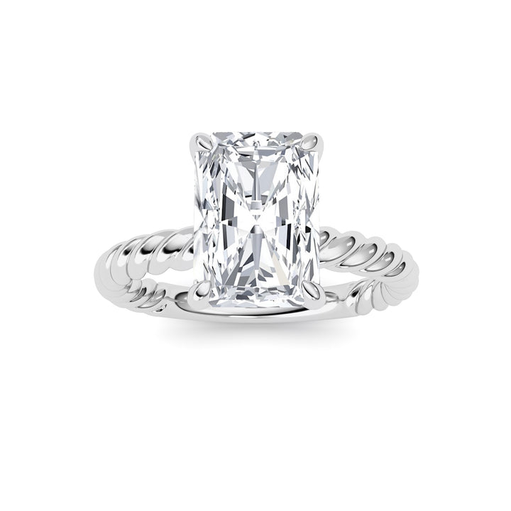 Radiant Lab Grown Diamond (F/VS ) Ring in 14K Gold