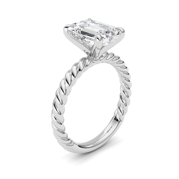 Radiant Lab Grown Diamond (F/VS ) Ring in 14K Gold