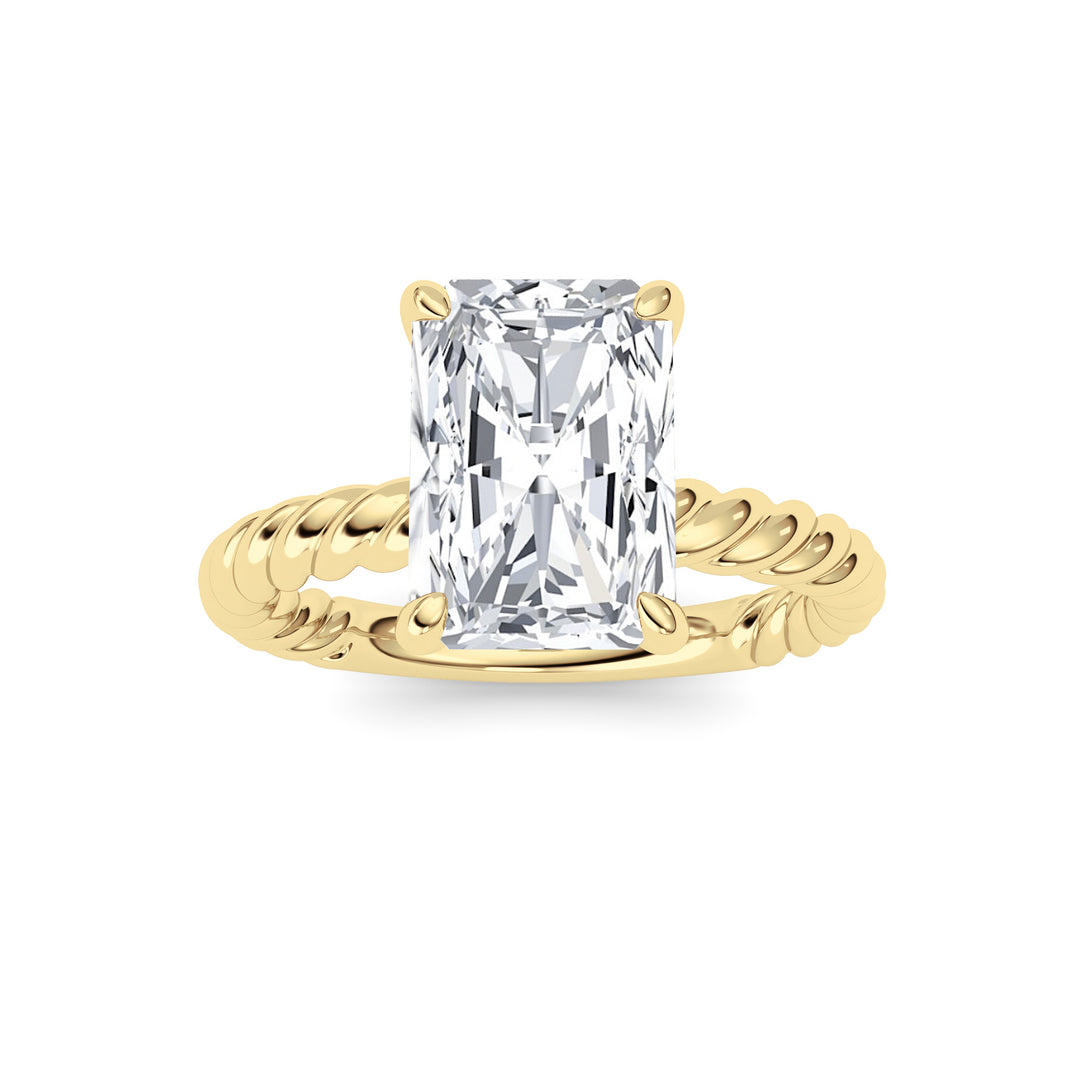 Radiant Lab Grown Diamond (F/VS ) Ring in 14K Gold
