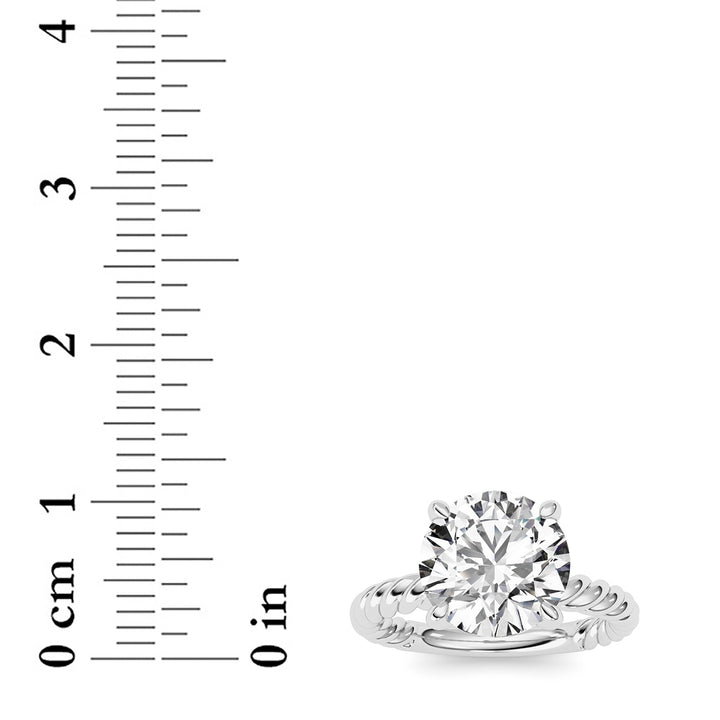 Round Lab Grown Diamond (F/VS ) Ring in 14K Gold