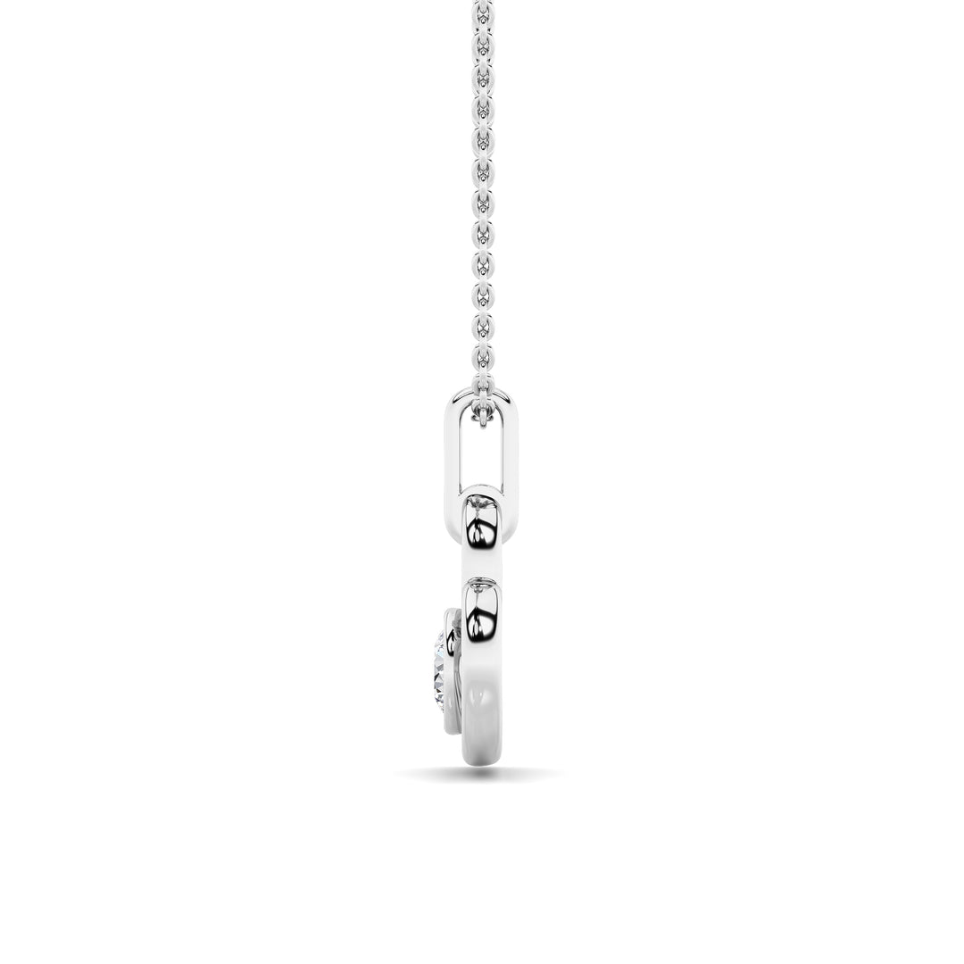 0.33CTW Round Lab Grown Diamond (F/VS ) Heart Pendant in 14K Gold