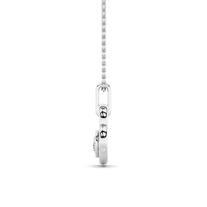 0.33CTW Round Lab Grown Diamond (F/VS ) Heart Pendant in 14K Gold