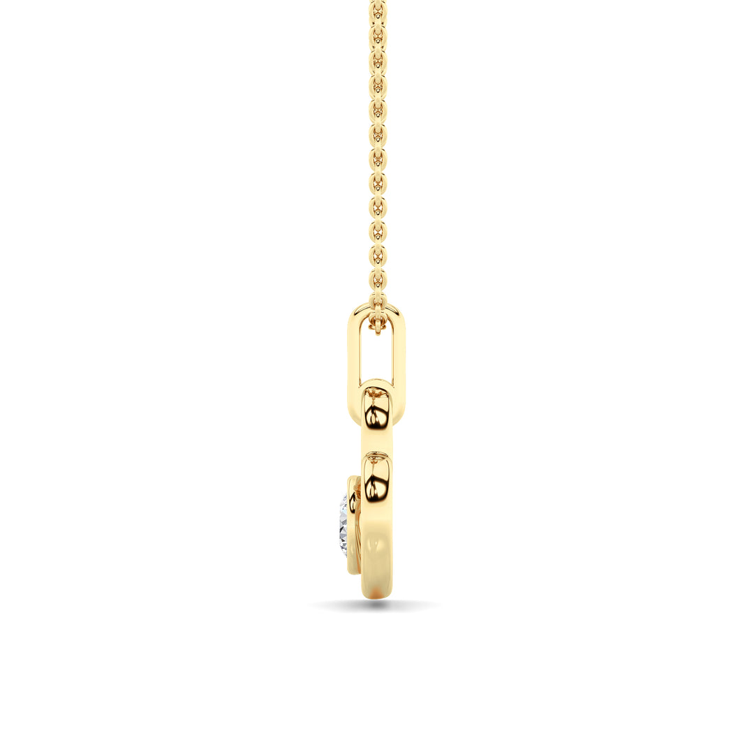 0.33CTW Round Lab Grown Diamond (F/VS ) Heart Pendant in 14K Gold