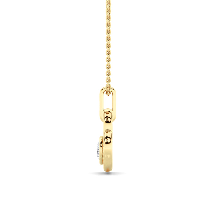 0.33CTW Round Lab Grown Diamond (F/VS ) Heart Pendant in 14K Gold