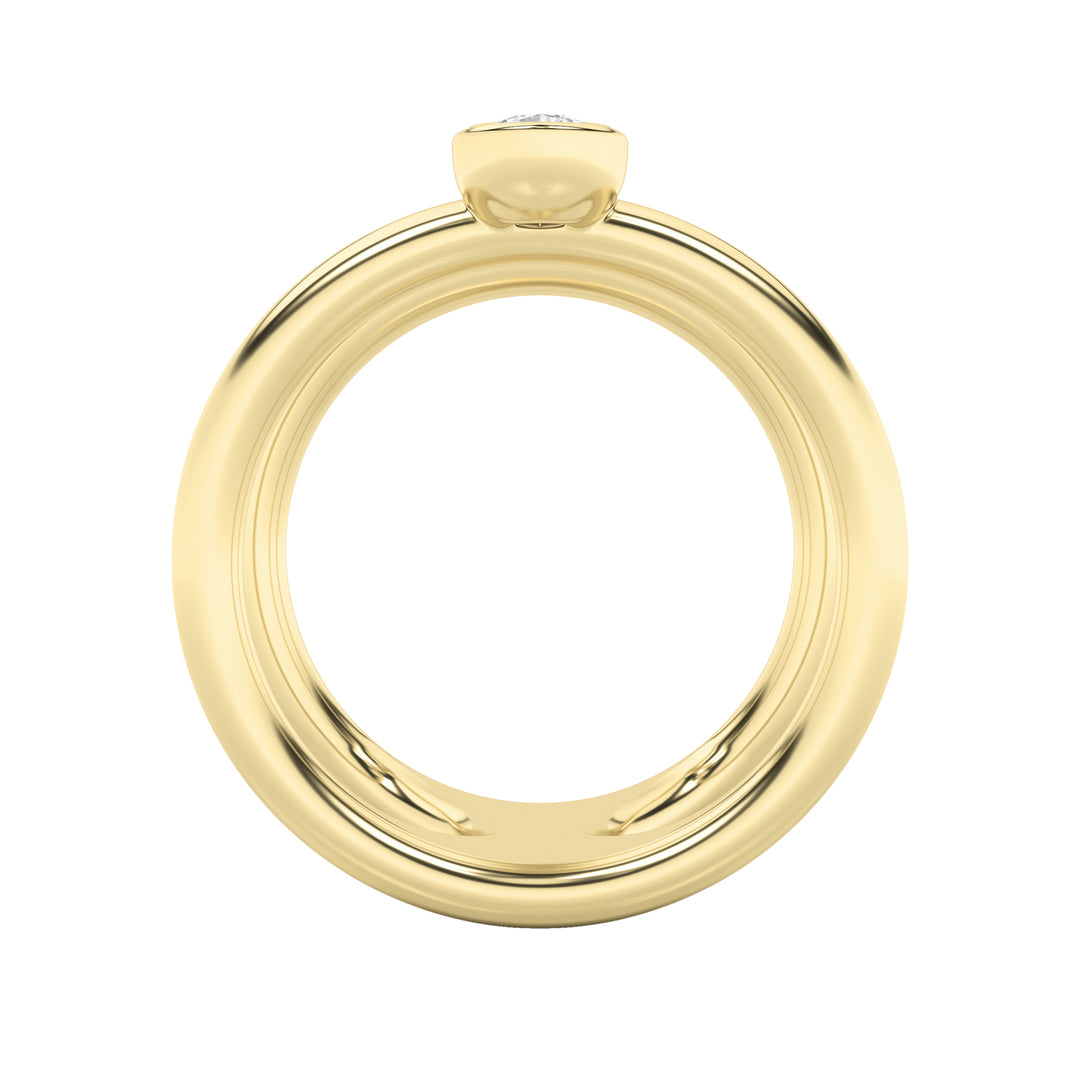 0.75CTW MX Shaped Lab Grown Diamond (G/VS) Ring in Silver|14K Yellow Gold
