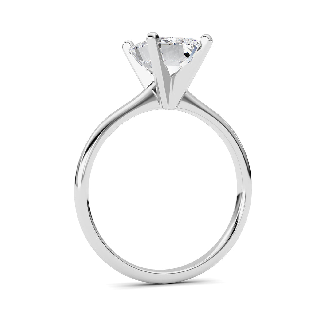 2CTW Emerald Shaped Lab Grown Diamond Classic Solitaire Ring in 14K Gold (F/VS)