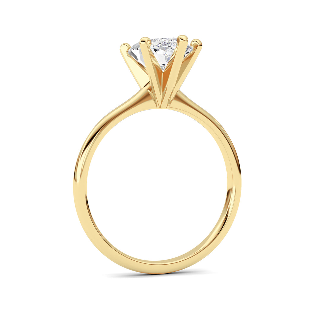 2CTW Marquise Shaped Lab Grown Diamond Classic Solitaire Ring in 14K Gold (F/VS)