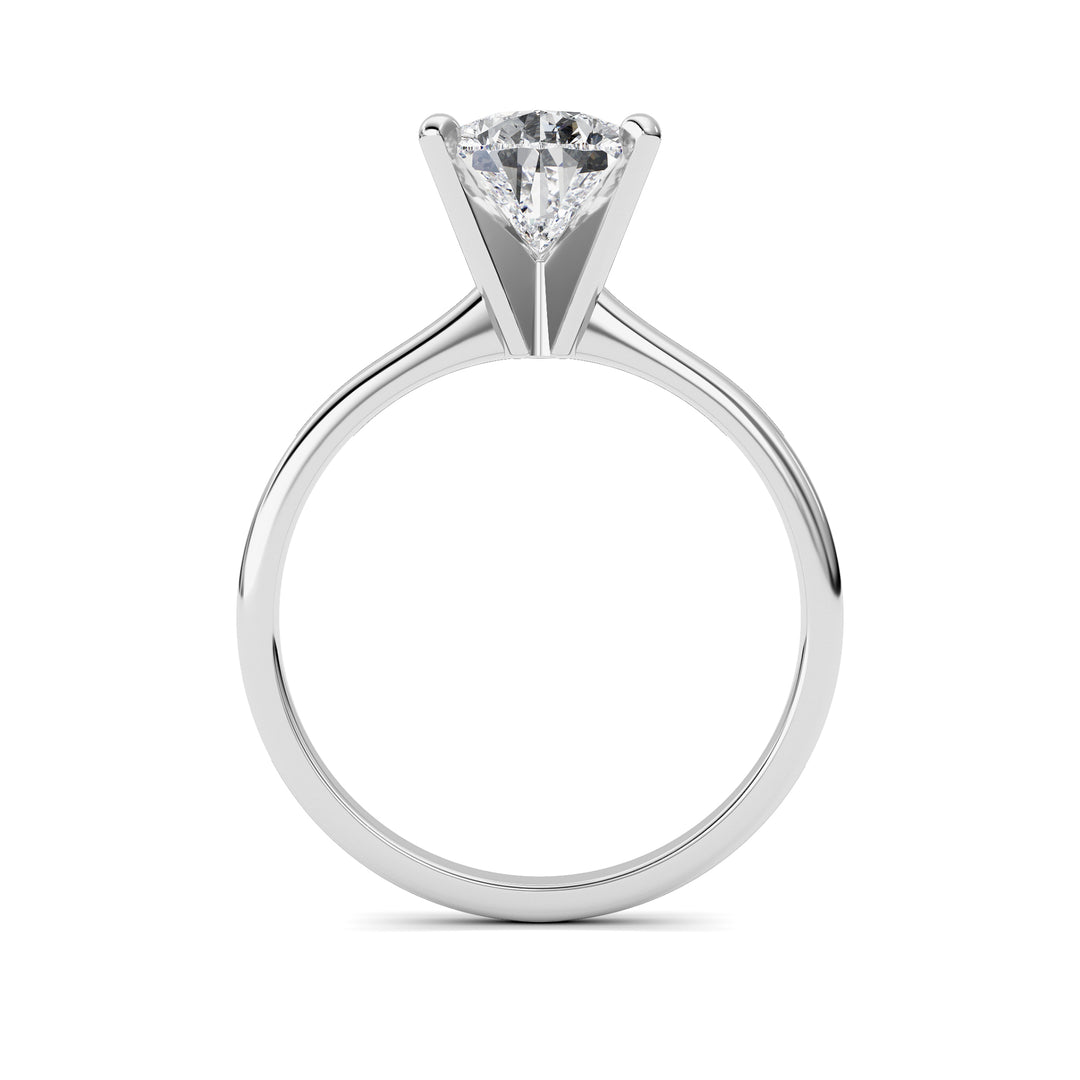 2CTW Pear Shaped Lab Grown Diamond Classic Solitaire Ring in 14K Gold (F/VS)