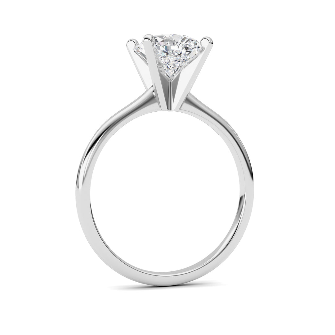 2CTW Pear Shaped Lab Grown Diamond Classic Solitaire Ring in 14K Gold (F/VS)