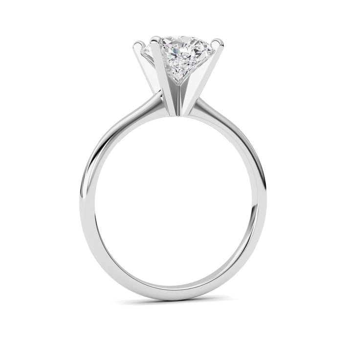 2CTW Pear Shaped Lab Grown Diamond Classic Solitaire Ring in 14K Gold (F/VS)