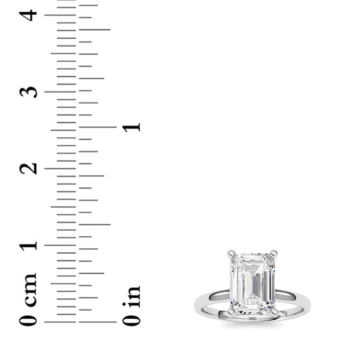 2CTW Radiant Shaped Lab Grown Diamond Classic Solitaire Ring in 14K Gold (F/VS)