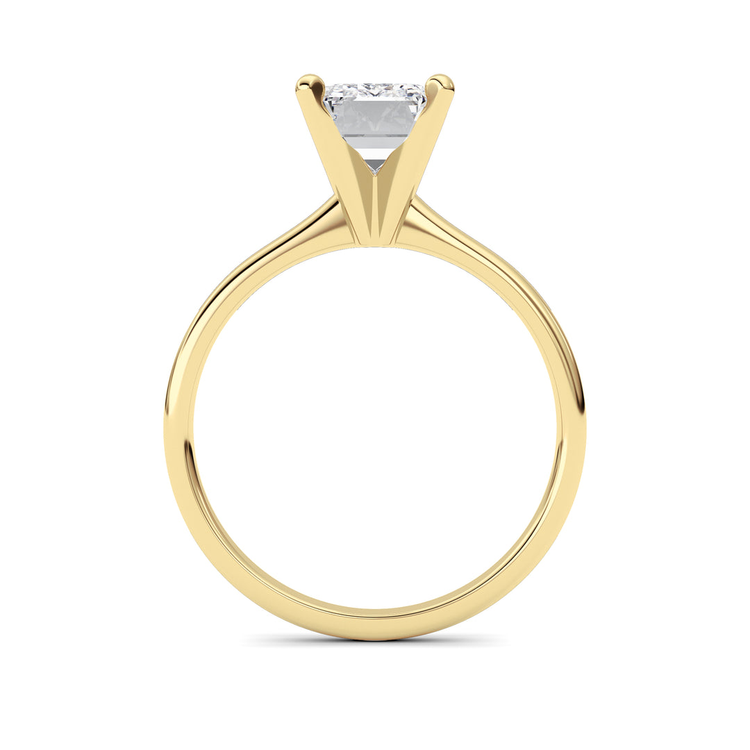2CTW Radiant Shaped Lab Grown Diamond Classic Solitaire Ring in 14K Gold (F/VS)