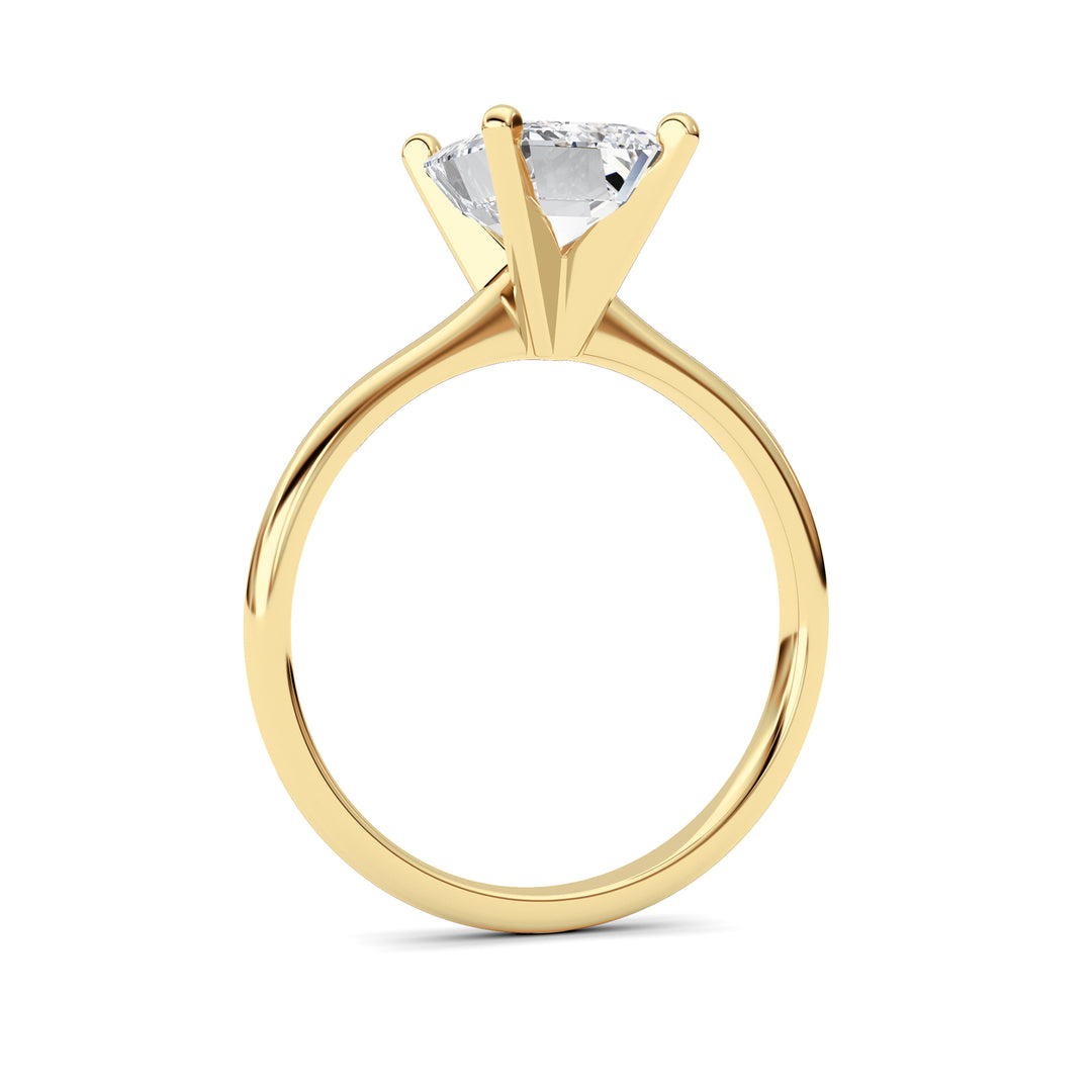2CTW Radiant Shaped Lab Grown Diamond Classic Solitaire Ring in 14K Gold (F/VS)