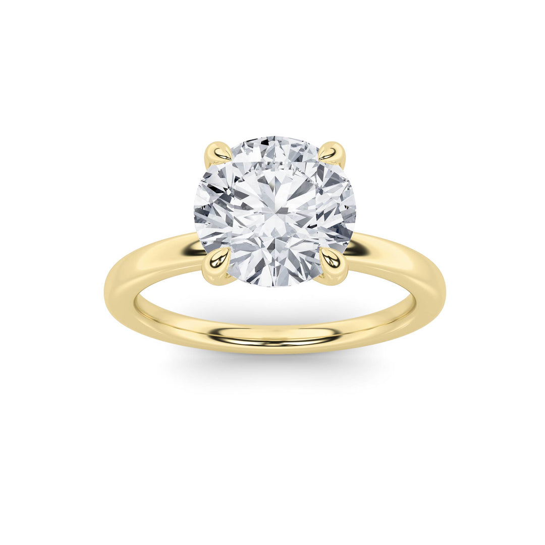 1.5CTW Round Shaped Lab Grown Diamond Classic Solitaire Ring in 14K Gold (F/VS)
