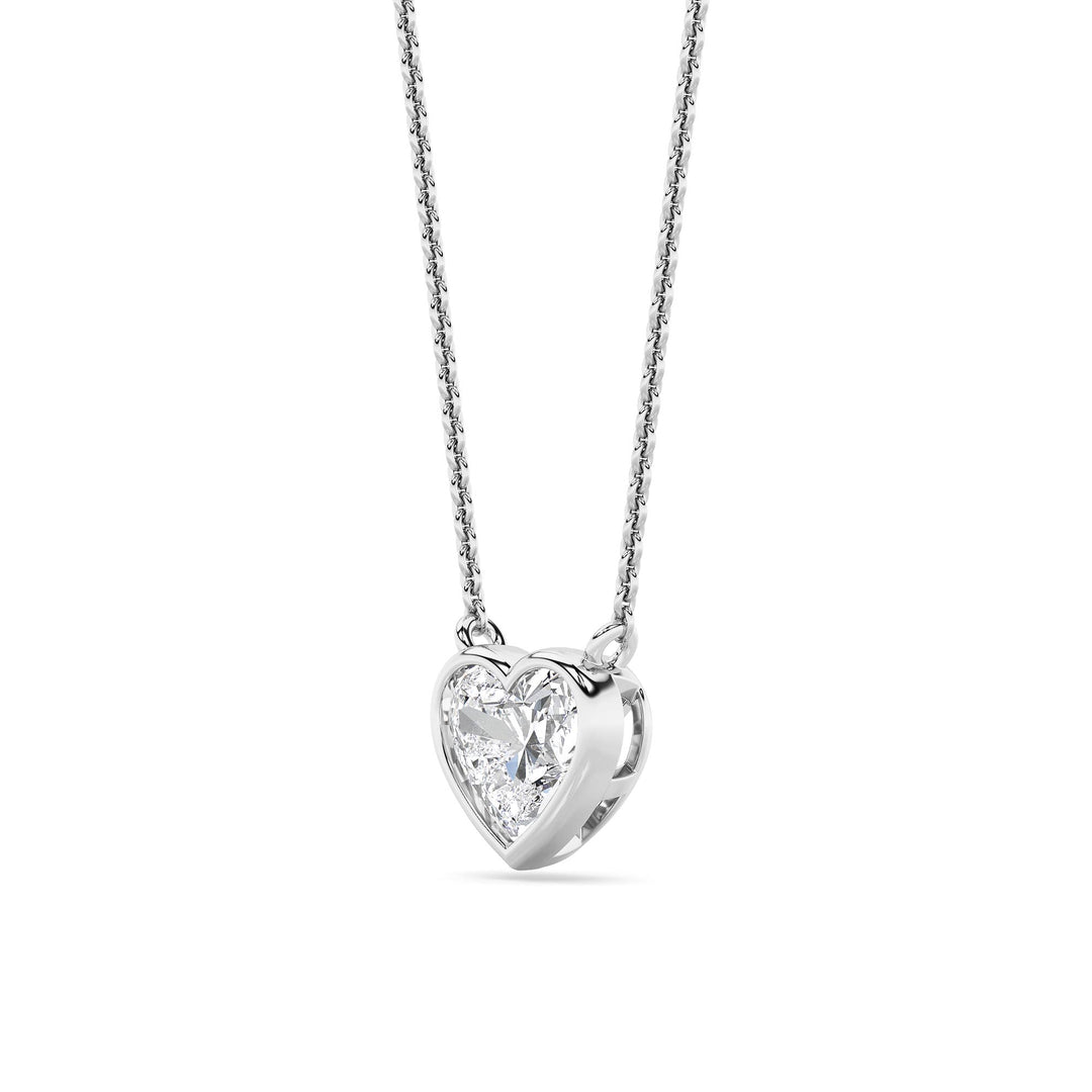 1CTW Heart Shape Lab Grown Diamond (F/VS ) Pendant Necklace in 14K Gold