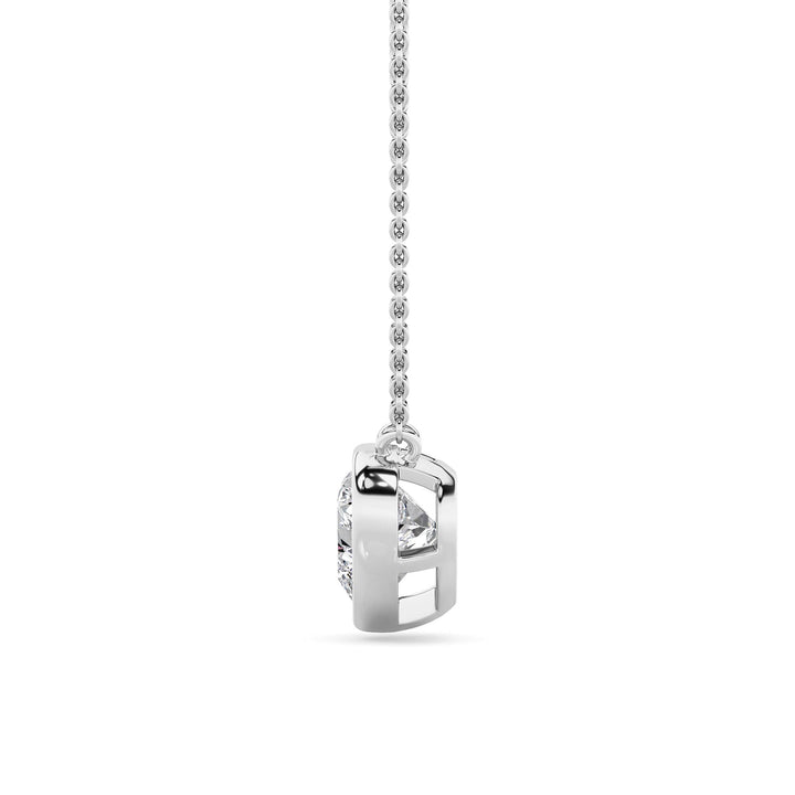 2Cttw Heart Shape Lab Grown Diamond (F/VS ) Pendant Necklace in 14K Gold
