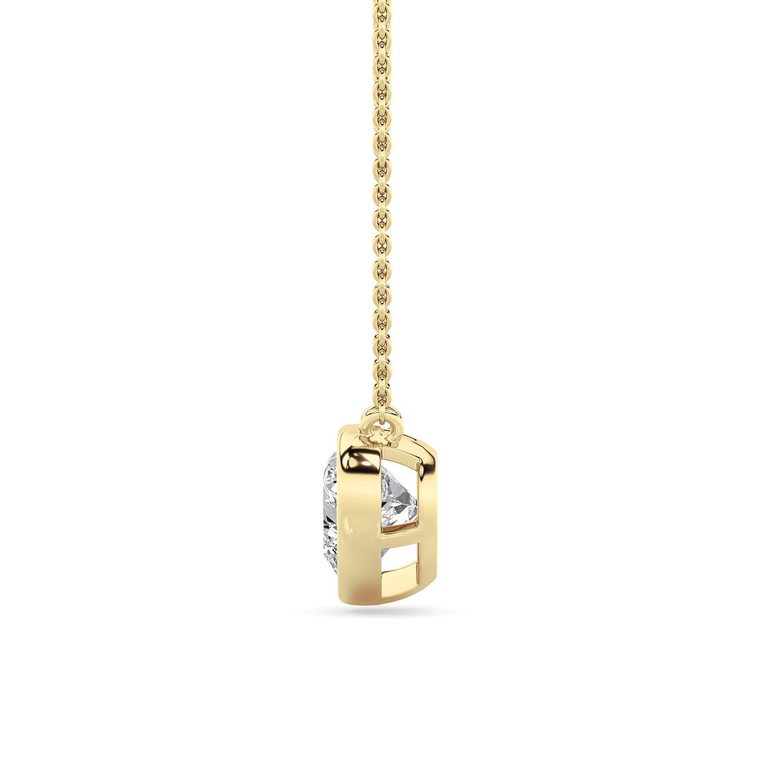 2Cttw Heart Shape Lab Grown Diamond (F/VS ) Pendant Necklace in 14K Gold