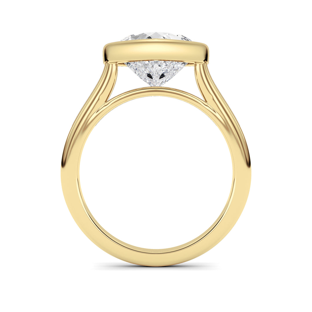Heart Lab Grown Diamond (F/VS ) Ring in 14K Gold