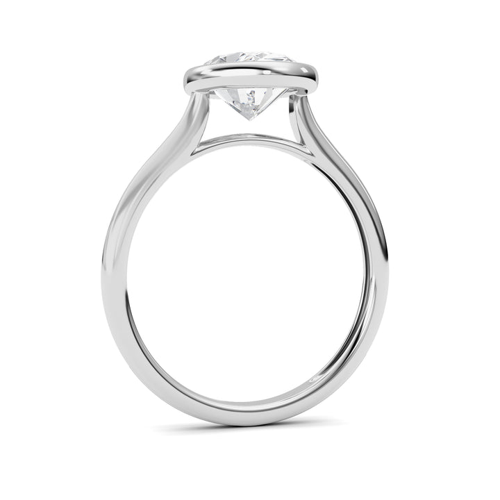 Oval Lab Grown Diamond (F/VS ) Ring in 14K Gold