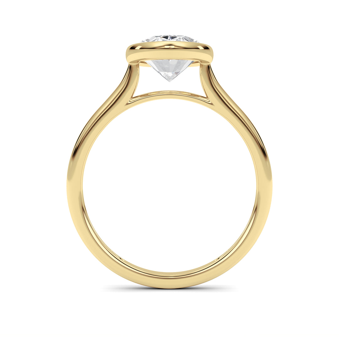 Oval Lab Grown Diamond (F/VS ) Ring in 14K Gold