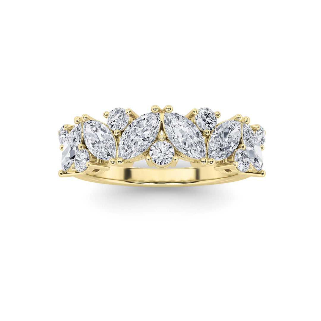1.5CTW Marquise Shaped Lab Grown Diamond (G/VS) Ring in 14K Gold