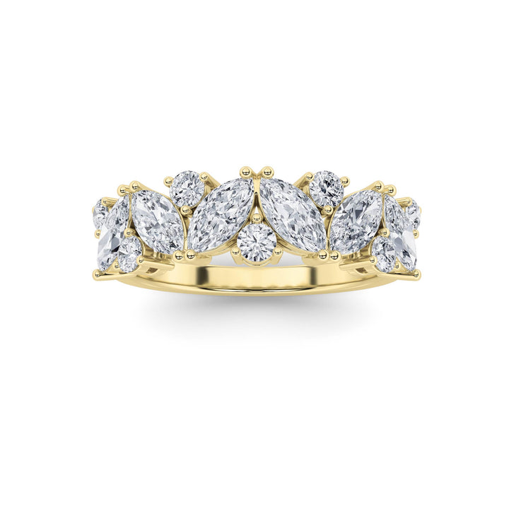 1.5CTW Marquise Shaped Lab Grown Diamond (G/VS) Ring in 14K Gold