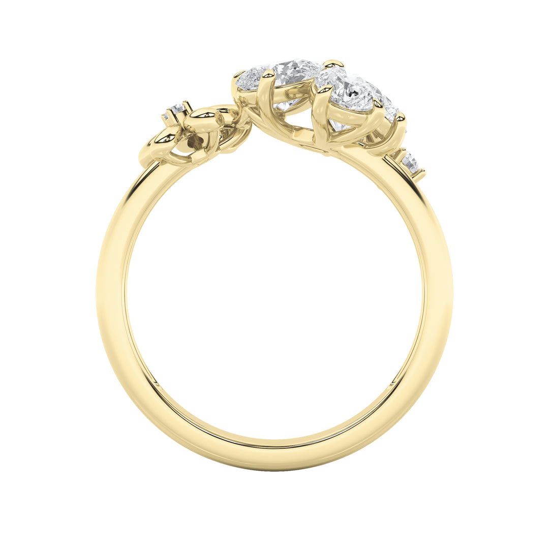 5.4Cttw Mix Shaped Lab Grown Diamond (F/VS) Bracelet in 14K Gold - Size 6