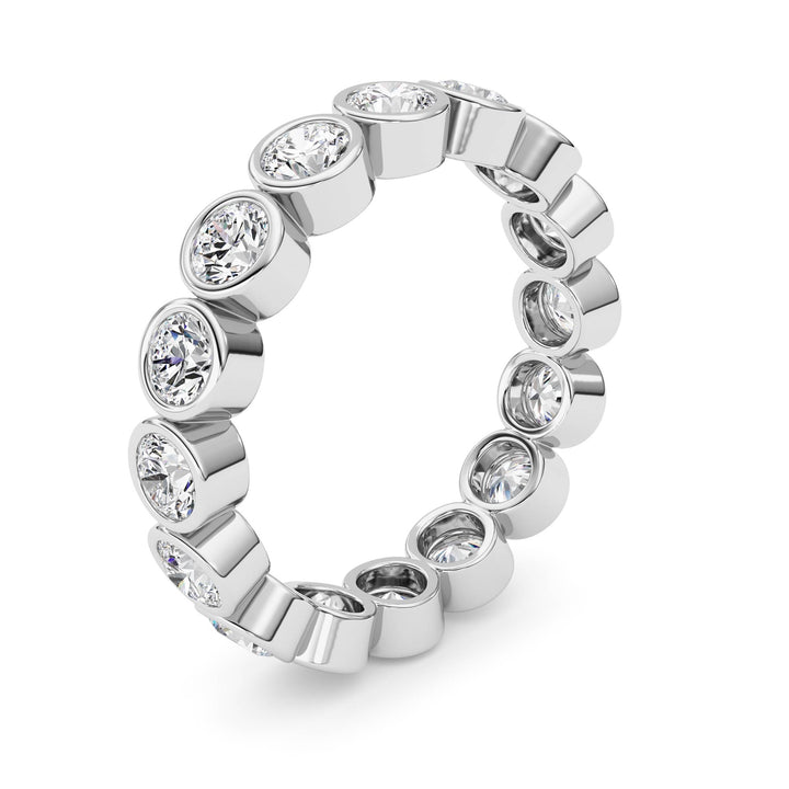 1.6CTW Round Shaped Lab Grown Diamond (F/VS) Eternity Band Ring in 14K Gold - Size 6