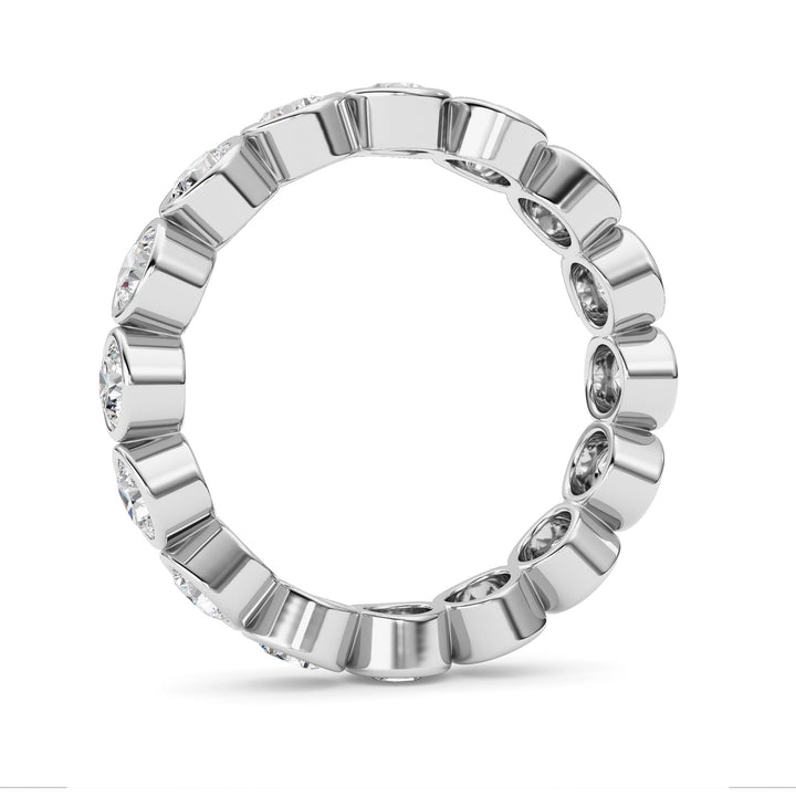 1.6CTW Round Shaped Lab Grown Diamond (F/VS) Eternity Band Ring in 14K Gold - Size 6