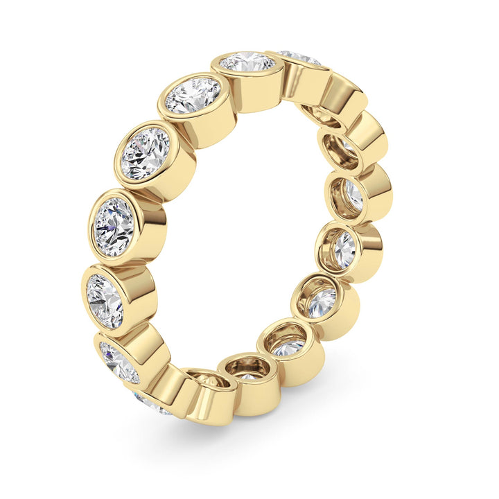 1.6CTW Round Shaped Lab Grown Diamond (F/VS) Eternity Band Ring in 14K Gold - Size 6