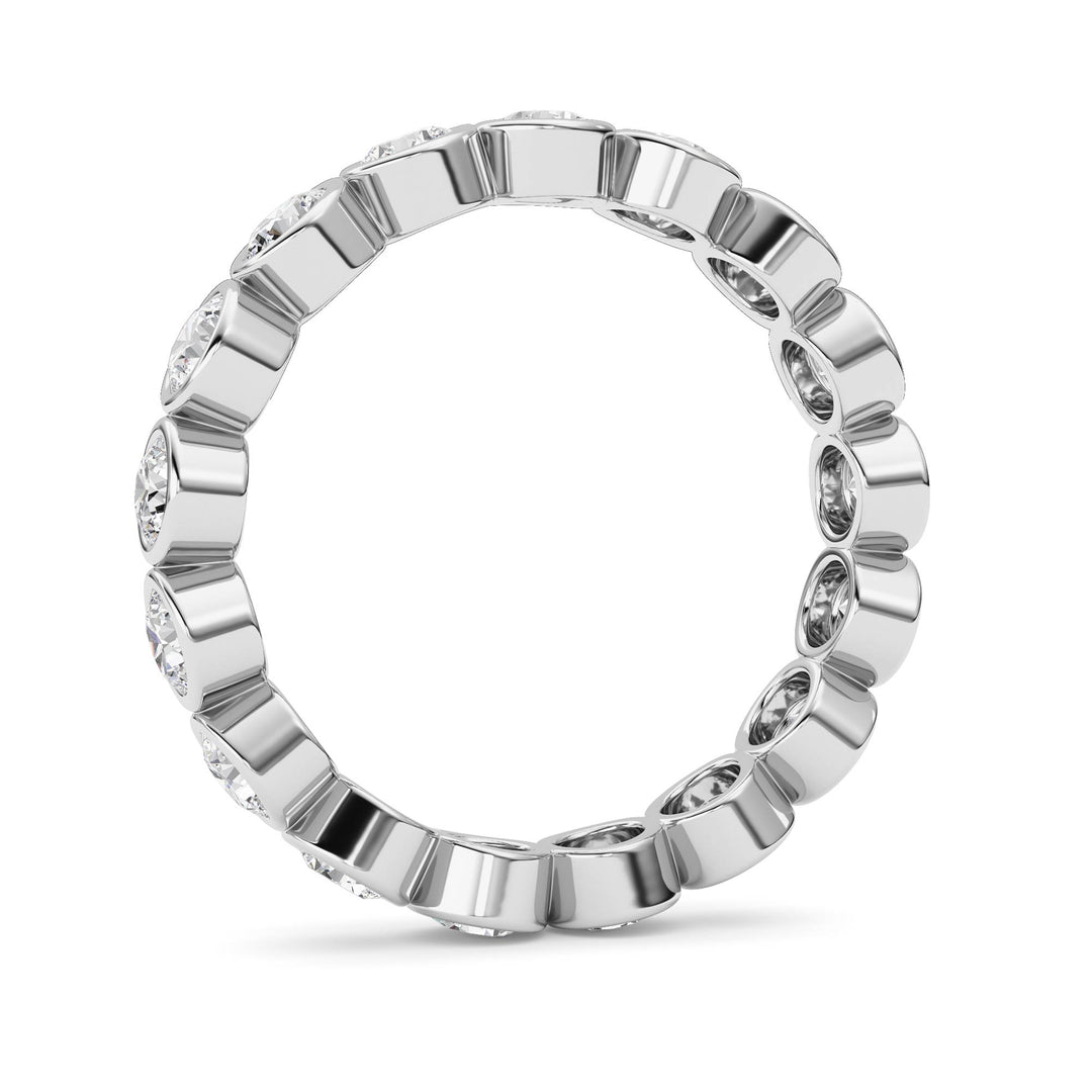 1.8CTW Round Shaped Lab Grown Diamond (F/VS) Eternity Band Ring in 14K Gold - Size 7