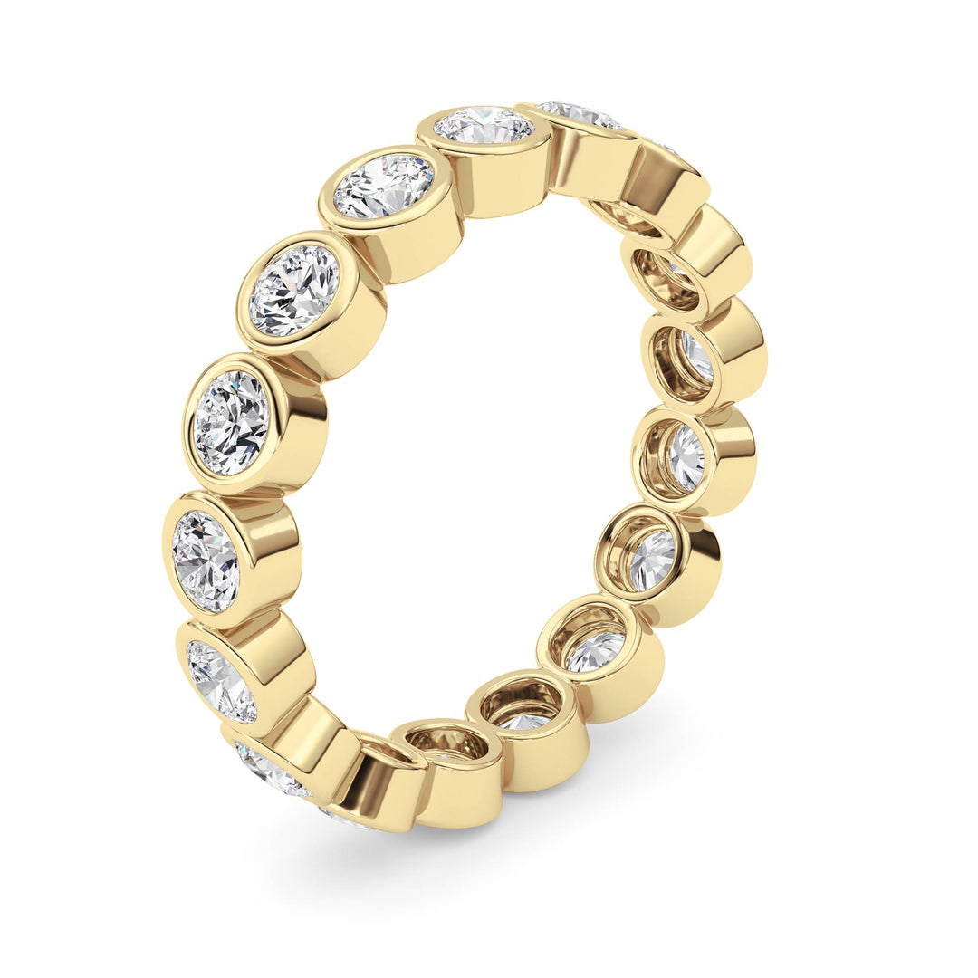 1.8CTW Round Shaped Lab Grown Diamond (F/VS) Eternity Band Ring in 14K Gold - Size 7