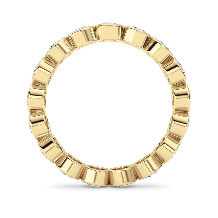 1.8CTW Round Shaped Lab Grown Diamond (F/VS) Eternity Band Ring in 14K Gold - Size 7