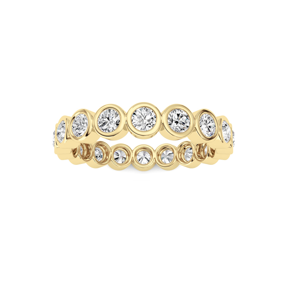 1.8CTW Round Shaped Lab Grown Diamond (F/VS) Eternity Band Ring in 14K Gold - Size 9