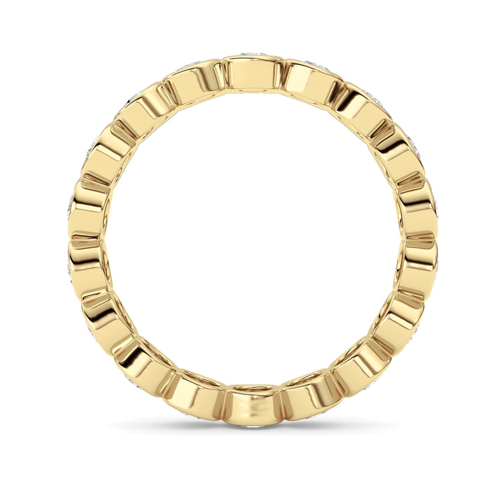 1.8CTW Round Shaped Lab Grown Diamond (F/VS) Eternity Band Ring in 14K Gold - Size 9